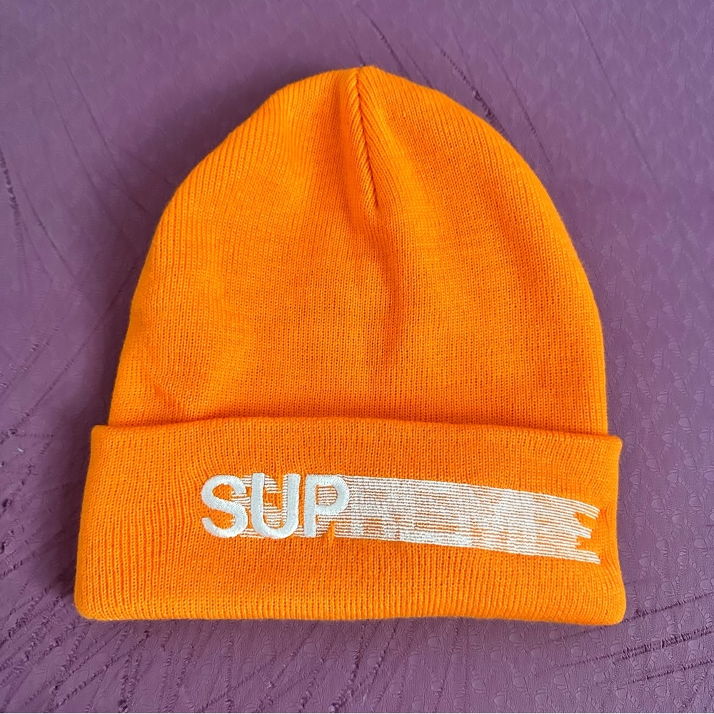 Supreme Motion Logo Beanie - Orange (SS23)